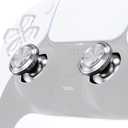 eXtremeRate Custom Silver Metal Thumbsticks for PS5 Controller, Replacement Aluminum Analog Stick Joystick for PS4 Controller