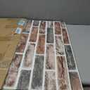 3D Wall Panels Brick Peel and Stick 26.7"x13.4"-10 PCS - Red Faux Bricks Self Adhesive Waterproof Wall Decor Outdoor - Foam Walls Panel Faux Stone Tile for Backsplash Fireplace Kitchen Decorative