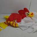 Camlinbo Halloween White Rooster Inflatable Costume, Funny Chicken Wearing Sunglasses Full Body Blow Up Costumes for Kids Boys Girls, Visible Face Halloween Inflatable Costume for Cosplay Party, One size