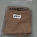 MANDIOO Set of 2 Faux Leather Decorative Throw Pillow Covers Modern Solid Outdoor Cushion Cases Luxury Pillowcases for Couch Sofa Bed 16x16 Inches Brown