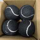 8 PCS Precut Walker Tennis Balls for Furniture Legs and Floor Protection, Heavy Duty Long Lasting Felt Pad Glide Coverings for Chair (Black)