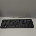 Amazon Basics 2.4GHz Wireless Keyboard and Mouse Combo, Quiet and Compact US Layout, Unifying USB Receiver, Black
