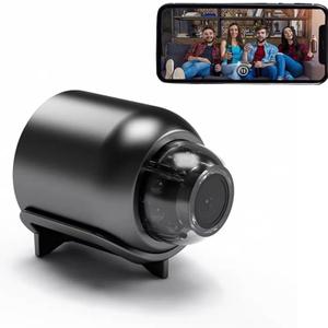 Mini Security Cameras Wireless, 1080P HD Hidden Camera, Portable Small Nanny Cam with Night Vision - Covert Security Camera for Home/Office/Indoor/Outdoor