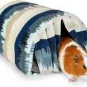 Guinea Pig Hideout Washable Guinea Pigs Tunnel with Curtains Hamster Hideout Cozy Guinea Piggy House Fit for Guinea Pig Cages Soft Guinea Pigs Accessories for Small Animals Hamster/Chinchilla/Bunny (Mountains)