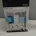 Better Living Products, White 76354 Euro Series TRIO 3-Chamber Soap and Shower Dispenser