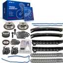 KAX Timing Chain Kit W/Sprocket & Tensioner Compatible with Ford F-150 2004-2010, F-350 Super Duty/Expedition 2005-2010, F-150 Heritage 2004, Lincoln Mark LT 2006-2008, Navigator 2005-2013 (3R2Z 6A257-DA2)