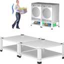 GarveeHome Laundry Pedestal,Heavy Duty Steel Washer and Dryer Stand,28" Wide,14" Height,Universal Washing Machine Raiser,Washing Machine Base Stand Dryer Base Platform,800Lbs Capacity