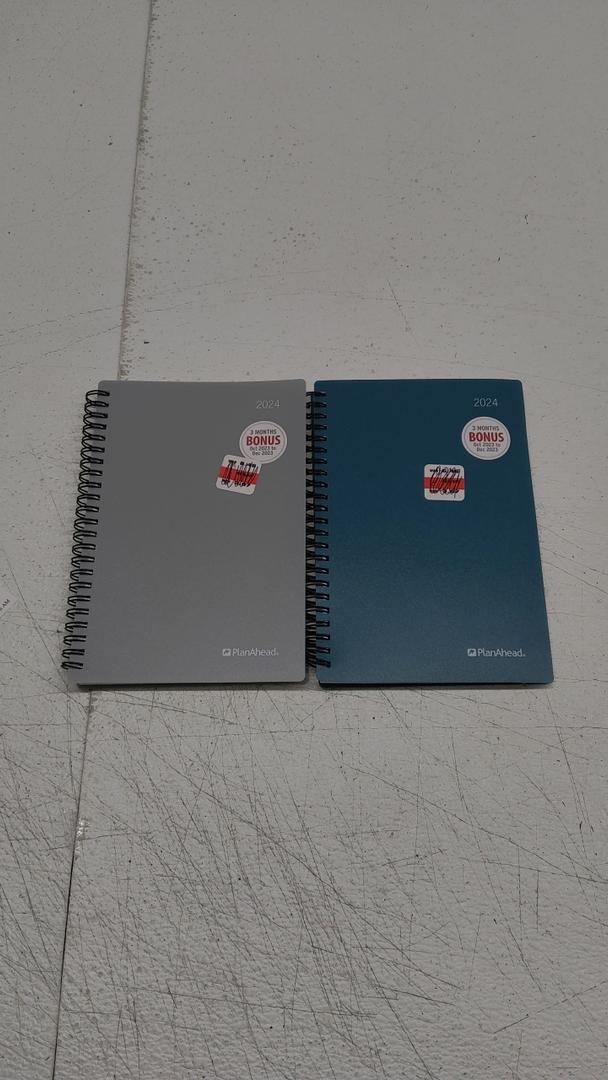 PlanAhead 2024 Planner 2 Pack (Grey, Green)