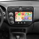 2+32GB Car Radio Stereo for Honda Civic 2001 2002 2003 2004 2005 with Wireless Carplay Android Auto 9-inch IPS Touchscreen Head Unit Replacement BT GPS WiFi FM HiFi DSP AHD Backup Camera