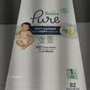 Pampers Pure Baby Diapers, Size 1 (8-14 lbs), 82, Up to 100% Leakproof, Premium Hypoallergenic Soft Diapers