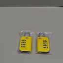 ANVIL TSA Approved Luggage Lock - 4 Digit Combination, 10,000 Combinations, Easy-Read Password Window, Travel Lock for Suitcases, Backpacks, Gym & Student Lockers, Baggage (YELLOW 2 PACK)