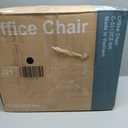 Sweetcrispy Home Office Managerial Executive Chair, Ergonomic Mesh Adjustable Swivel Mid-Back Computer Desk Chair with Comfortable Lumbar Support, Comfy Arms for Bedroom,Study (Black)