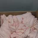 Love's cabin Seersucker Pink Twin Comforter Set 5 Pieces, All Season Bedding Set, Twin Bed in a Bag Comforter Set with Comforter, Flat Sheet, Fitted Sheet, Pillowcase and Pillow Sham (Twin (68"X88")