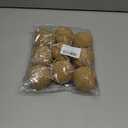 Odies 9 Pcs 2.36 Inch Natural Jute Decor Balls, Cream White Boho Farmhouse Hanging Ornaments for Home, Wedding, Wreath & Seasonal Decor