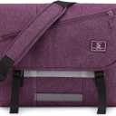 OIWAS Messenger Bag for Women, 17 Inch Laptop Crossbody Bags Men Casual Satchel Shoulder Bag College Travel Office Briefcase (Purple)