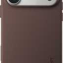 MOFT for iPhone 17 Pro Case- MOVAS Snap Case, MagSafe Compatible, Soft-Touch Vegan Leather, Classic Minimalist Design, Lightweight, Stain-Resistant & Camera Protection, Brownie