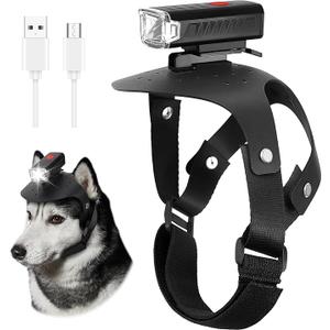 Dog Head Lights for Small and Medium Sized Dogs, 3 Light Modes Dog Collar Light, Waterproof Pet Walking Accessories, for Dog Lights for Night Walking Camping