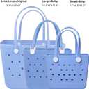 Beach Tote Bag, Original Large Rubber Beach Bag for Women, Pool Bag