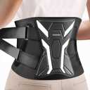 Duoorra Back Brace for Men & Women - Lower Back Pain Relief, Sciatica Pain Relief, Herniated Disc, Scoliosis - Breathable Back Support Brace with 26° Ergonomic Bionic Curve Support Stays - L