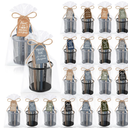 Pasimy 24 Sets Thank You Gifts Bulk Employee Appreciation Gifts with 96 Inspirational Ballpoint Pens 24 Pencil Holders with Thank You for Being Awesome Tags for Teacher Office Supplies(Colorful)