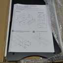 Bread Box for Kitchen Countertop, Large Bread Container Storage, Wooden Farmhouse Bread Box with Window Bread Holder (Black)