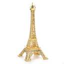 ESHATO Gold Metal Eiffel Tower Statue, 10inch Decorative Figurine Replica Stand Holder for Cake Topper Table Decor Gift Party Home Decoration