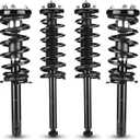 Front & Rear Struts for 1998-2002 Honda Accord / 1999-2003 Acura Tl / 2001-2003 Acura Cl, w/Coil Spring Shock Absorbers Replace 171691L 171691L 171691R 171299, 4PCS