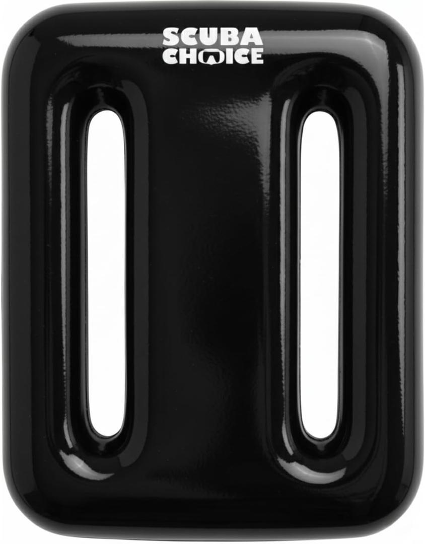 Scuba Choice Vinyl Coated Diving Weights - Compact & Durable Dive Weight - Precise Buoyancy Control, Enhanced Stability - Ideal for Freediving, Spearfishing & Scuba Diving (1.2lb, Black)