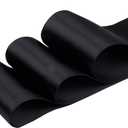 3" X 25 Yards Double Faced Satin Ribbon Black Polyester Ribbon for Gift Wrapping Wedding Decoration Floral Arrangement Crafts