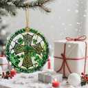 2 x Religious Christmas Tree Decorations, Christmas Ornaments, Keepsake Ornaments, Holiday Decor, Cross Gifts, Christian Gift, Religious Gift, Holiday or Xmas Gifts