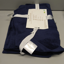 Premium Staple Cotton Bathroom Towel Set - Navy 600 GSM 6-Piece Luxury Bath Towel Set 3 Stripe - 2 Bath Towels, 2 Hand Towels & 2 Washclothes Set - High Absorbent & Quick Dry for Gym, Spa, Hotel