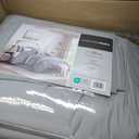 Madison Park Queen Satin Comforter Set Luxuriously Smooth on Hair & Skin, Lustrous, Silky Comforters Queen Size All Season Satin Luxury Bedding Set Queen, Shams, Full/Queen, Grey 4 Piece