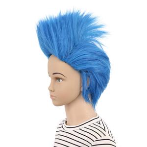 karlery Kids Girls Short Straight Blue Wig Halloween Costume Wig Anime Cosplay Party Wig