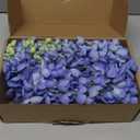 mizii 6Pcs Royal Blue Wisteria Hanging Flowers 48" Silk Wisteria Artificial Flowers Garland Vines Fake Hanging Flowers Decoration for Wedding Flower Wall Backdrop Centerpieces Room Decor (Royal Blue)