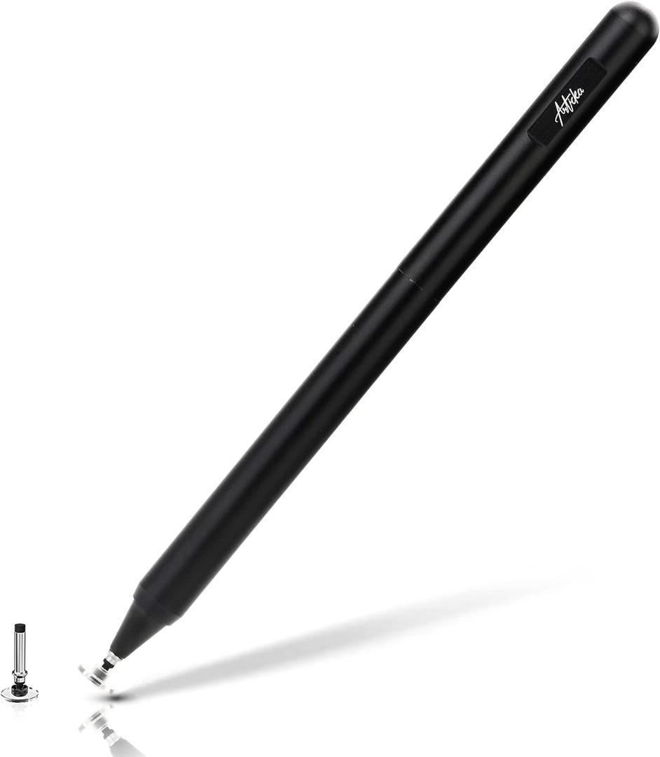 Articka Pen - Universal Stylus Pen for Precision Writing & Drawing - Compatible with Apple/iPhone/iPad/Android/Microsoft - Black