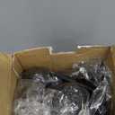 StarPack Basics XL Silicone Kitchen Utensil Set (6 Piece), High Heat Resistant to 480°F, Hygienic One Piece Design, Large Non Stick Spatulas & Serving Utensils (Gray Black)