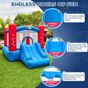Yard Bounce House for Kids 3-8, Inflatable Bounce House with Slide, Bouncy House with Blower & Play Balls for Indoor Outdoor, 9.5x6.5x6.5FT Bouncy Castle for Toddlers Party