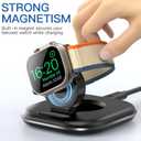for Apple Watch Magnetic Charging Dock - Fast Magnetic Charger Stand, Compatible with Apple Watch Series 2/3/4/5/6/7/8/9/10/Ultra 1 2, Supports Nightstand Mode, Portable Design for Travel
