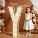 Marquee Letters 3 Feet Tall 3FT Large Light Up Letters Y for Wedding Will You Marry Me Sign Happy Birthday Engagement Party Decorations Big Letterboard,Letter Y