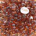 11LB Amber Flat Glass Marbles for Vase Filler, Aquariums, Hydroponics, Home Decor & DIY Crafts
