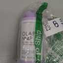 Olaplex N.4P Blonde Enhancer Purple Toning Shampoo: Neutralizes Brassiness & Strengthen | Repairs Damages & Hydrates Hair | For Coily, Curly, Straight, and Wavy