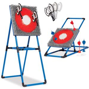 Eastpoint Axe Throw & Lawn Dart Target Sets - Bristle Axe Throwing Target & 2-in-1 Combo Backyard Game for Indoors and Outdoors