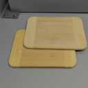 Lipper International Bamboo Wood Two-Tone Kitchen Cutting and Serving Board, Small, 8" x 6" x 5/16", Set of 2