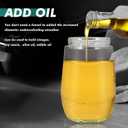 Oil Spray Bottle 2 in 1 Oil Dispenser and Oil Sprayer -20oz/580ML Oil Sprayer For Cooking,Salad,Barbecue,Frying (Beige)