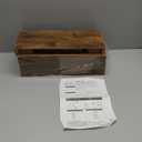 QEEIG Floating Shelves for Wall Bathroom Shelf Bedroom Kitchen Living Room Farmhouse Small Book Shelf 16 inch Set of 4, Brown (015-BN4)