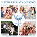 SKLENICE Green Plastic Wine Glasses 7.4oz Plastic Goblet Glasses with Stem Detachable Disposable Crystal Glasses Wedding Glassware Set For Wine Ceremony Anniversary Reception (48, Green)