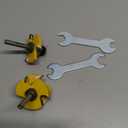 KOWOOD Tongue and Groove Set of 2 Pieces 1/4 Inch Shank Router Bit 3 Teeth Adjustable T Shape Wood Milling Cutter