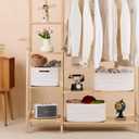 MiniArk Large Storage Baskets for Shelves, Closet Organizers Bins for Clothes Blanket Towels, Baby Nursery, Toy Baskets Box, Woven Rope Baskets, 17 x 13 x 7.5, 3 Packs Off White
