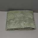 Anmao Vintage Sage Green Lace Curtains 84 Inches Long 2 Panels Sets, Romantic Light Filtering Semi Sheer Floral Thick Lacy Curtain Drapes for Living Room and Bedroom, Each Panel 55W x 84L, Sage Green