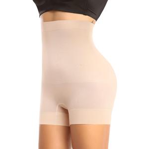 Womens Seamless Shaping Boyshorts Panties Tummy Control Underwear Slimming Shapewear Slip Shorts (XX-Large, #A3 Beige(high Tummy Control))